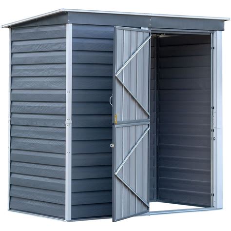 arrow shed-in-a-box 6' x 4' steel storage shed|metal sheds at lowe's 10x12.